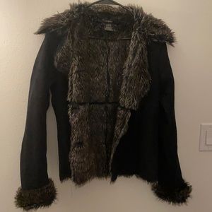 Faux Fur Lined Coat